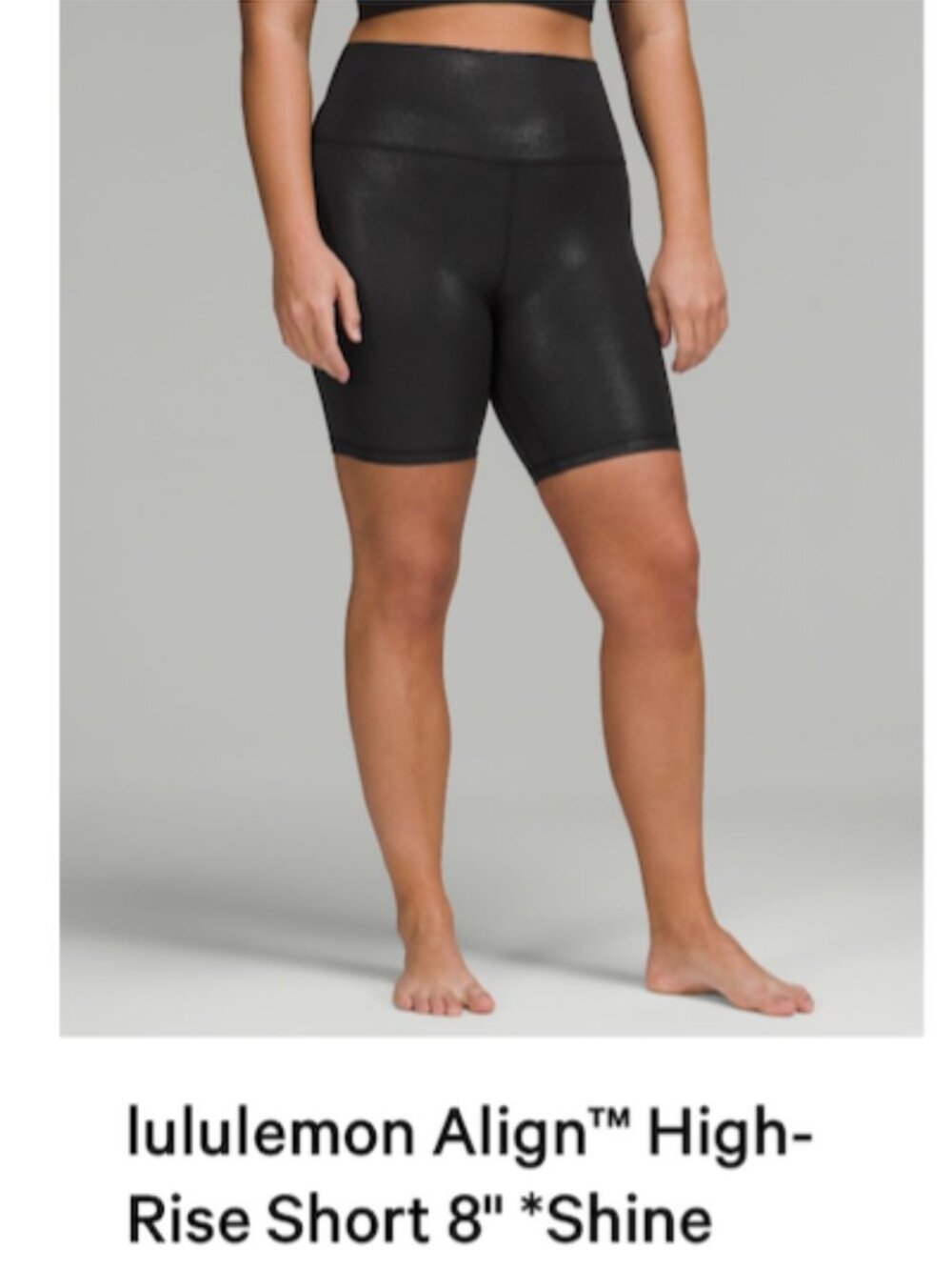 Lululemon High Shine 8" Align Short 10
